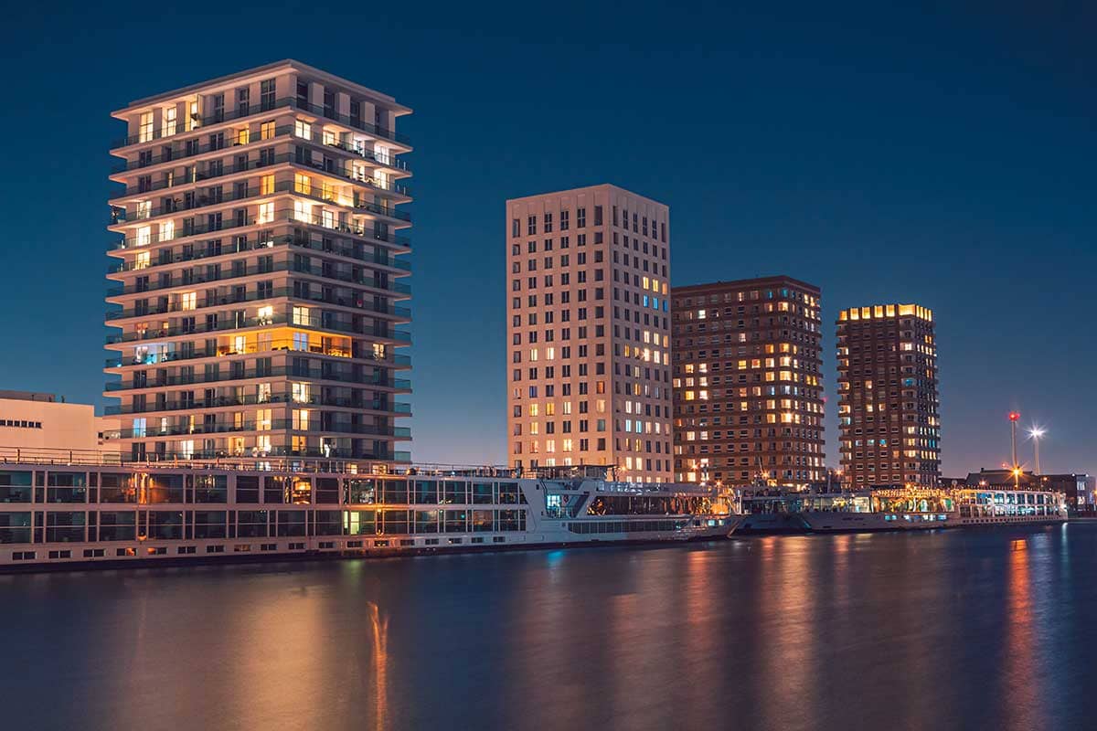 Nieuwbouw appartementen aan het Kattendijkdok in Antwerpen