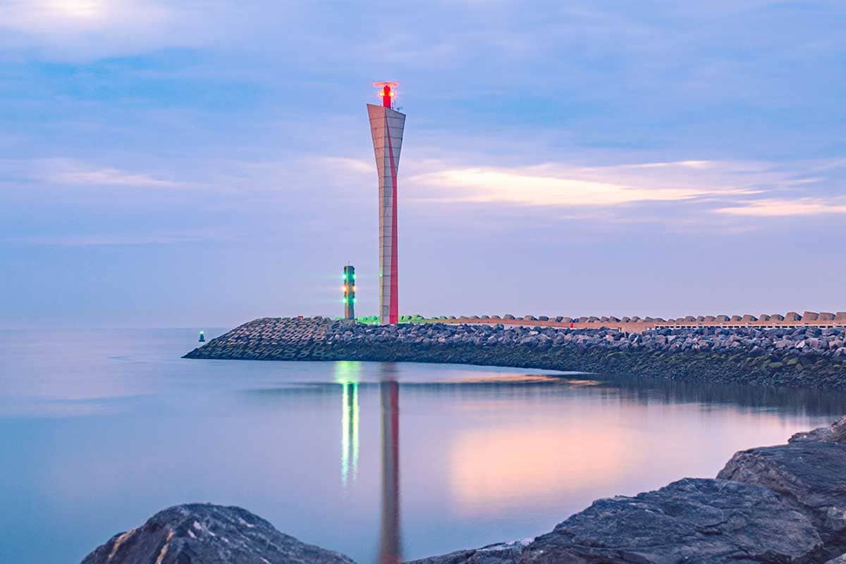 Radartoren in Oostende | Landschap | Nachtfotografie