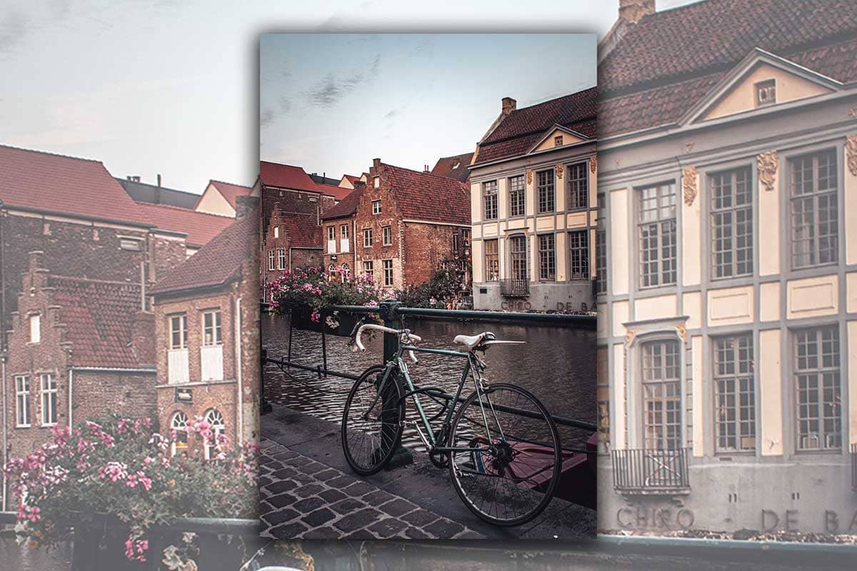 Fiets langs de Leie in Gent | Stadsfotografie