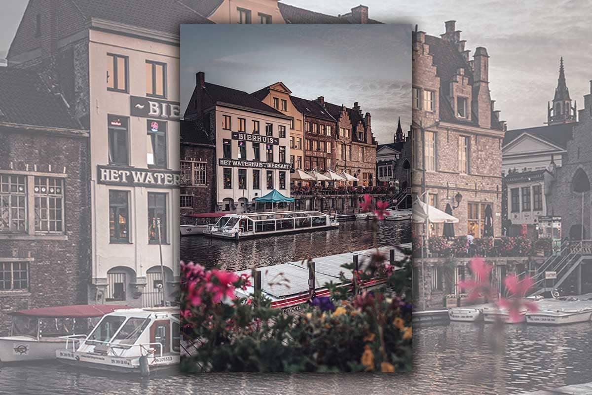 Waterhuis aan de Bierkant langs de Leie in Gent II | Stadsfotografie