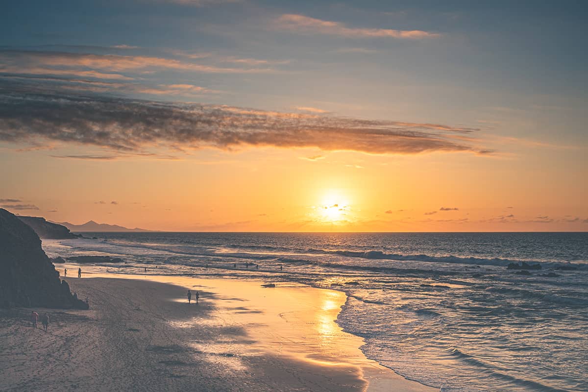 Warme zonsondergang La Pared | Fuerteventura | Reisfotografie