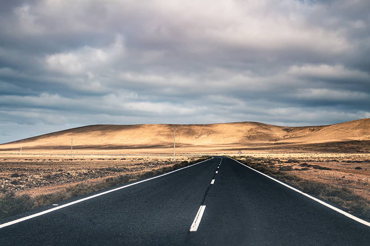 De weg naar nergens op Fuerteventura | Reisfotografie | Landschapsfotografie