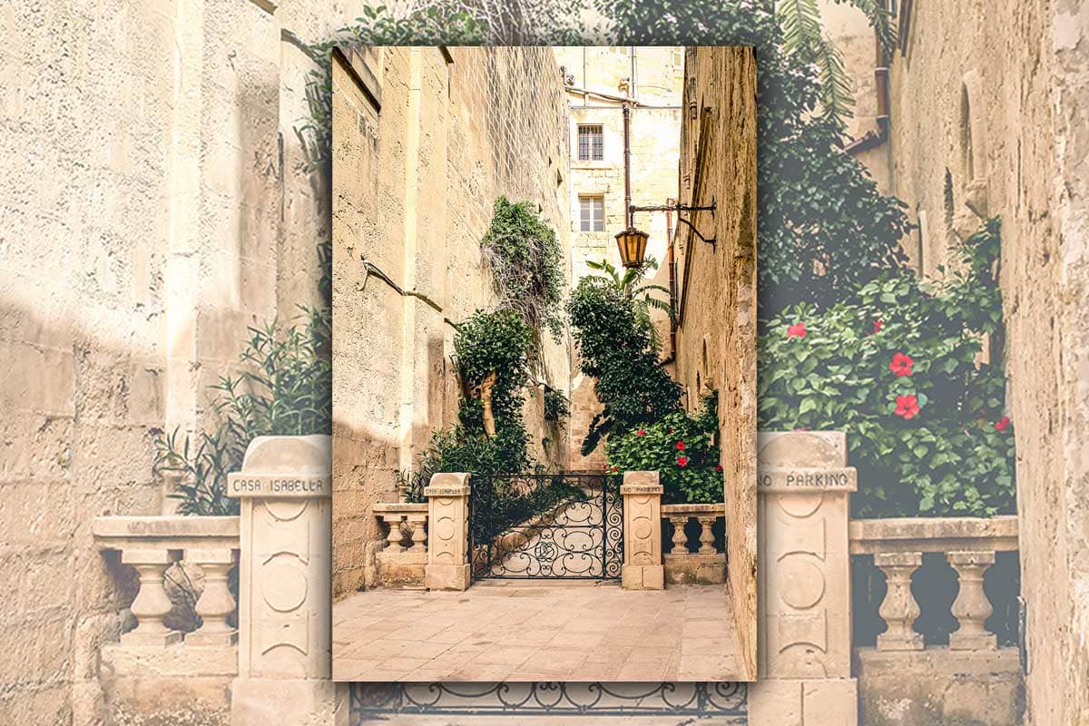 Pittoresk straatbeeld in Mdina | Reisfotografie