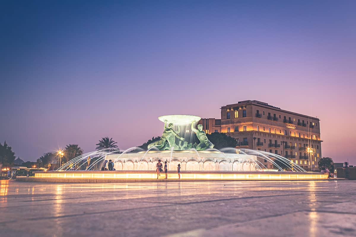 Triton fontein in Valletta