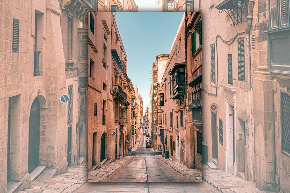 Small straatje in Valletta | Stadsfotografie | Reisfotografie