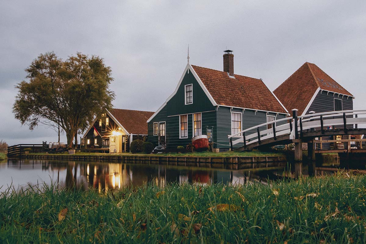 Herfstkleuren op de Zaanse Schans