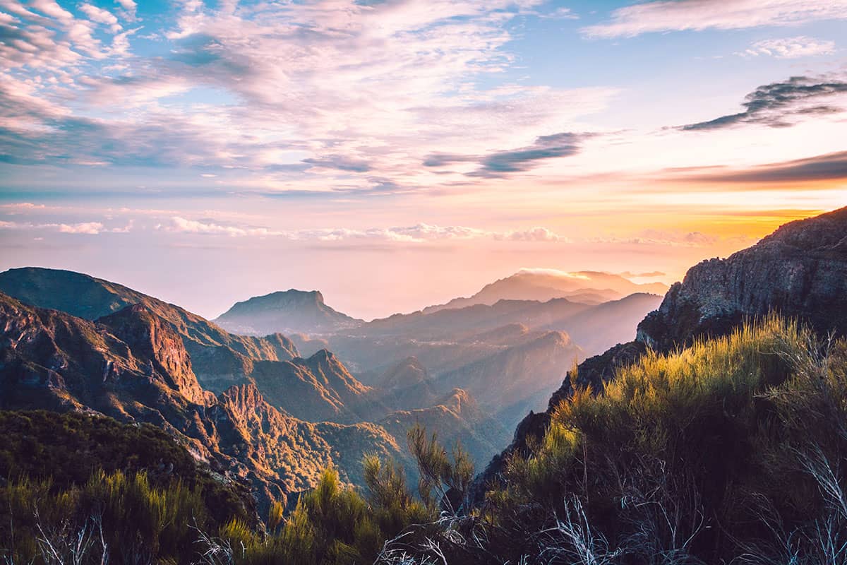 Magische zonsopgang in de bergen | Madeira